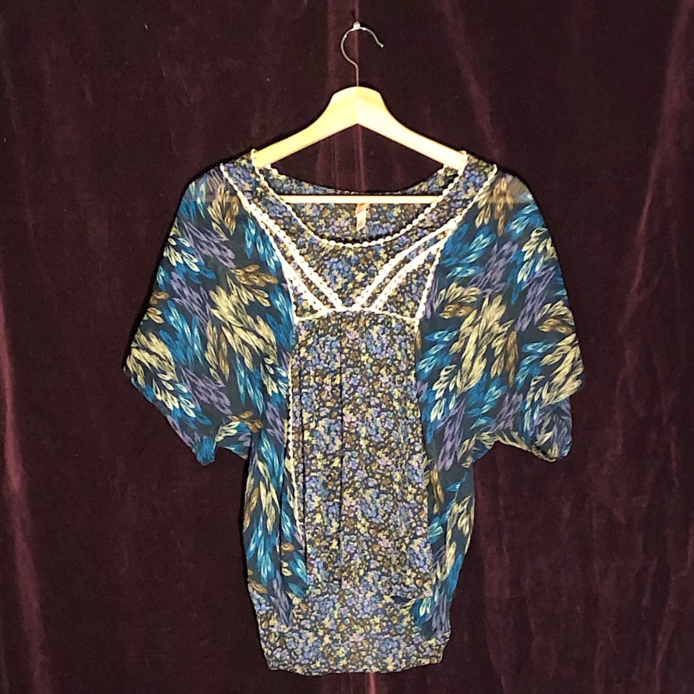 Loose Blue Blouse